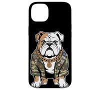 Bulldog Army Street Style Military Streetwear Animali Custodia per iPhone 14 Plus