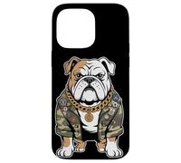 Bulldog Army Street Style Military Streetwear Animali Custodia per iPhone 14 Pro Max