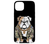 Bulldog Army Street Style Military Streetwear Animali Custodia per iPhone 15 Plus