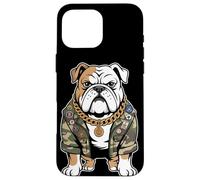 Bulldog Army Street Style Military Streetwear Animali Custodia per iPhone 16 Pro Max