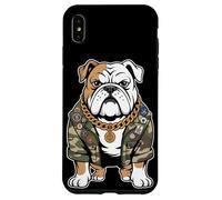 Bulldog Army Street Style Military Streetwear Animali Custodia per iPhone XS Max