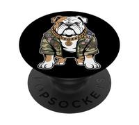 Bulldog Army Street Style Military Streetwear Animali PopSockets PopGrip Adesivo