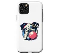Bulldog Blowing Bubble Gum - Divertente amante delle gomme da masticare vintage Custodia per iPhone 11 Pro