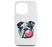 Bulldog Blowing Bubble Gum - Divertente amante delle gomme da masticare vintage Custodia per iPhone 13 Pro