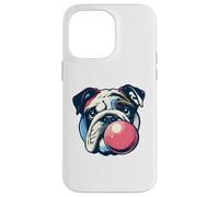 Bulldog Blowing Bubble Gum - Divertente amante delle gomme da masticare vintage Custodia per iPhone 14 Pro Max