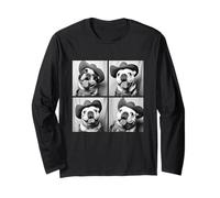Bulldog britannici occidentali divertenti cani da cowboy simpatici animali domestici inglesi Maglia a Manica