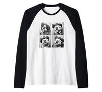 Bulldog britannici occidentali divertenti cani da cowboy simpatici animali domestici inglesi Maglia con Maniche Raglan