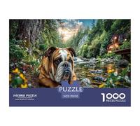 Bulldog by Stream Educational Game Challenge Puzzle da 1000 pezzi per adulti - Bulldog by Stream Decompression Divertente Regalo per la casa 70x50cm/1000 pezzi