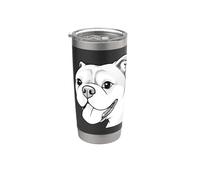 Bulldog, cane, animale domestico, alce Bicchiere termico in acciaio inox doppia parete