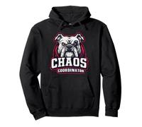 Bulldog Chaos Coordinator - Funny Dog Design Felpa con Cappuccio