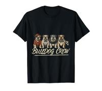 Bulldog Crew Cani Inglesi E Amici Bulldog Maglietta