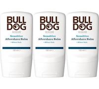 BULLDOG Cura della pelle - Balsamo dopobarba sensibile per uomo, idrata e lenisce, 100 ml x 3 confezioni