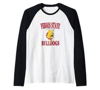 Bulldog della Ferris State University | Mercato NCAA | NAFPFER05 Maglia con Maniche Raglan
