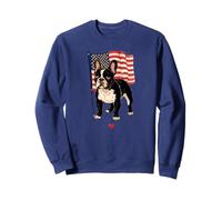BULLDOG FRANCESE | Amore Bandiera Americana | Bulldog francesi Felpa