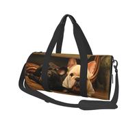 Bulldog francese, Borsone da viaggio di grande capacità Borsa rotonda Borsa da viaggio sportiva Borsa da viaggio Borsa da fitness