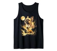 Bulldog Francese Che Ulula alla Luna Meme Canotta