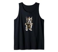 Bulldog francese come un samurai warrior Canotta