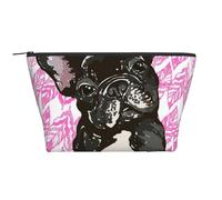 Bulldog francese del cucciolo, Borsa da toilette Borsa per trucco Borsa per cosmetici Borsa da toilette da viaggio portatile