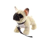 Bulldog Francese di Peluche con Guinzaglio 26 cm Eco-compatibile
