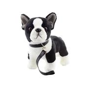 Bulldog Francese di peluche con guinzaglio ecologico