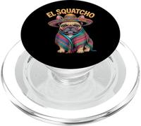 Bulldog francese El Squatcho Poncho divertente Bulldog francese PopSockets PopGrip per MagSafe