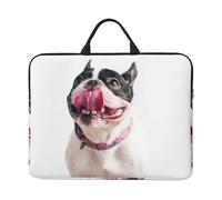 Bulldog francese felice e curioso, Custodia per laptop da 14 pollici, borsa per notebook, custodia per laptop, valigetta con maniglia