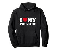 Bulldog Francese French Bulldog I Love My Frenchie Felpa con Cappuccio