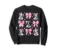 Bulldog francese Frenchie Dog Mom Girl Coquette Bow Rosa Felpa