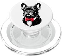 Bulldog francese gentleman Cane divertente con papillon PopSockets PopGrip per MagSafe