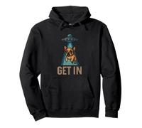Bulldog francese Get In Alien stampato a punto croce stile cane Felpa con Cappuccio