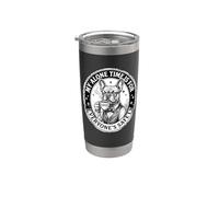 Bulldog francese il mio tempo da solo è per la sicurezza di tutti Bicchiere termico in acciaio inox doppia parete