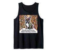 Bulldog Francese Libri per Cani Nerd Lettori di Libri Bulldog Francese Canotta