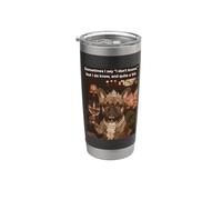 Bulldog francese lo so, e un po 'sarcastico Bicchiere termico in acciaio inox doppia parete