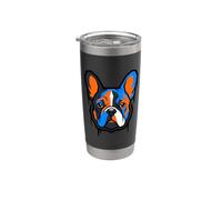 Bulldog francese mamma amante dei cani e proprietario Bicchiere termico in acciaio inox doppia parete