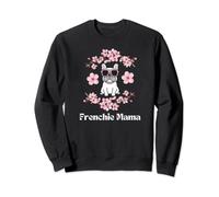 Bulldog Francese Mamma Fur Mamma Fiori Rosa Donna Sakura Felpa