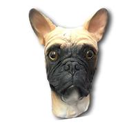 Bulldog Francese Maschera Completo Testa Deluxe Lattice Cane Animale Costume