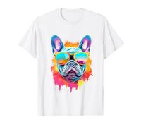 Bulldog francese motivo arte animale Bulldog francese Maglietta