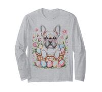 Bulldog Francese Pasquale Divertente Coniglietto Francese Floreale Cane Mamma Maglia a Manica
