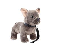 Bulldog Francese Peluche con Guinzaglio 23 cm