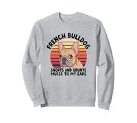 Bulldog francese sbuffa e grugnisce musica alla razza di cani delle mie orecchie Felpa