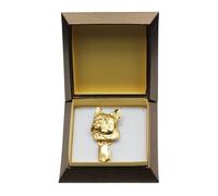 Bulldog Francese - Spilla Placcata Oro Con Immagine Di Un Cane Box ArtDog DE