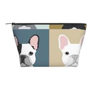 Bulldog francese stampato, Borsa da toilette Borsa per trucco Borsa per cosmetici Borsa da toilette da viaggio portatile