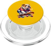 Bulldog francese sul pattinaggio Regali di cani dolci PopSockets PopGrip per MagSafe