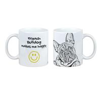 Bulldog francese tazza con il cane Mi rende felice Art-Dog