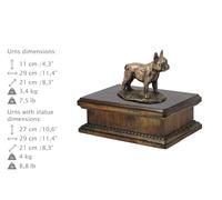 Bulldog Francese, Urna Esclusiva, Bronzo Freddo, ArtDog, DE