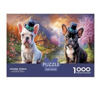 Bulldog francesePuzzle Impossible 1000Pcs Mountain Village Decorazione Per La Casa. Rilassamento E Intelligence Per Adulti E Bambini Da 12 Anni 70x50cm/1000pcs