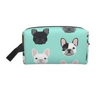 Bulldog francesi Bulldog francese Organizer per cosmetici di grande capacità, Borsa da viaggio per il trucco da donna