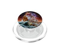 Bulldog gigante mostro marino fulmini rosso tempesta PopSockets PopGrip per MagSafe