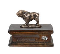 Bulldog I Holzurne Con Uno Ritratto Art-Dog