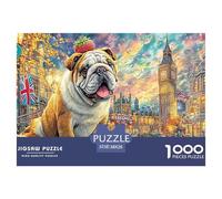 Bulldog in LondonSophisticated 1000-Piece Jigsaw Puzzles for Adults Comprised of 1000 Individually Challenging Puzzle Game Pieces - Conceived As An Exceptional Gift Jigsaw Puzzles for Adults And Kids